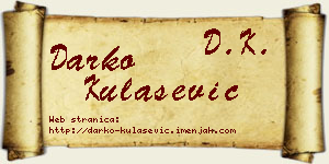 Darko Kulašević vizit kartica